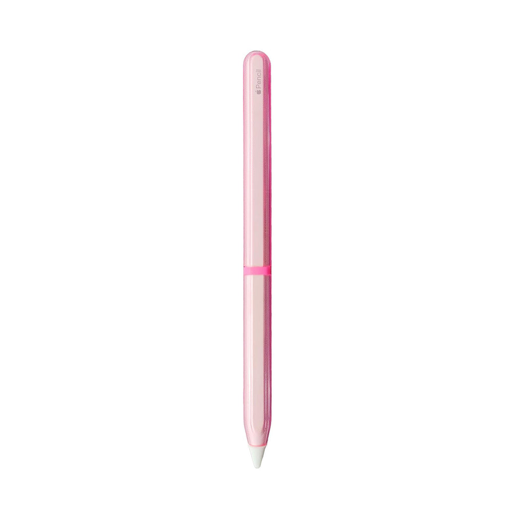 Pink Protective Pencil Case with 2 Silicone Tip Covers L946308