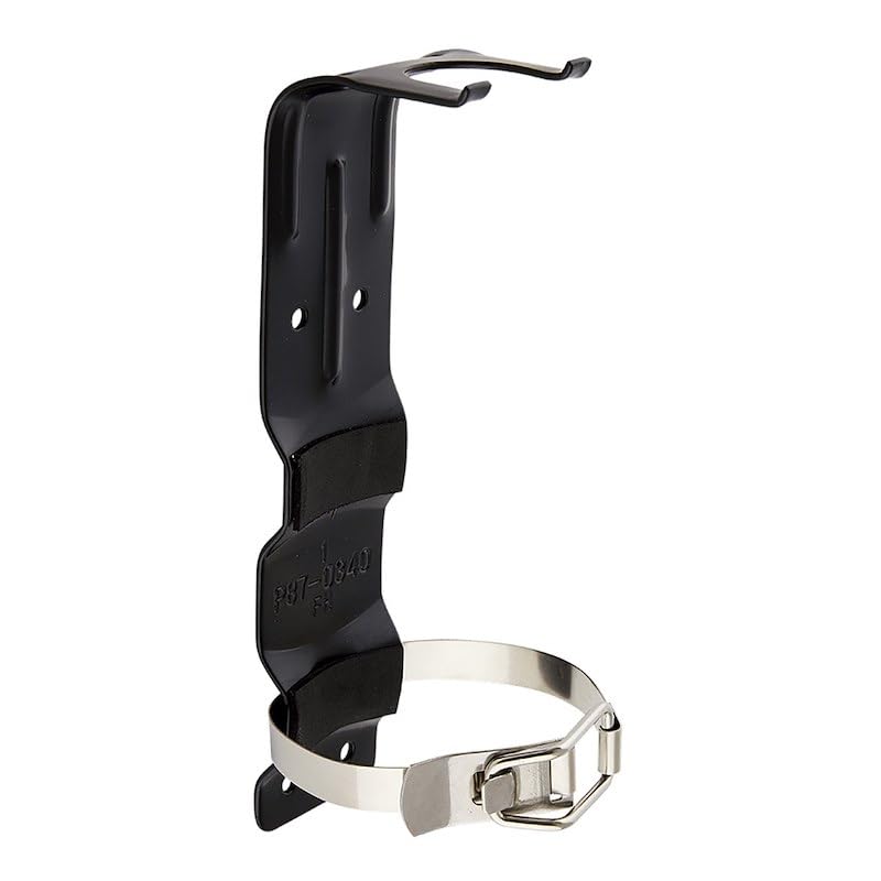 Black Powder Coated Steel Fire Extinguisher Mount K255