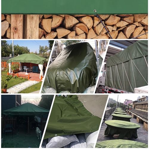 4m x 8m Grey Waterproof Poly Tarp with Grommets K480