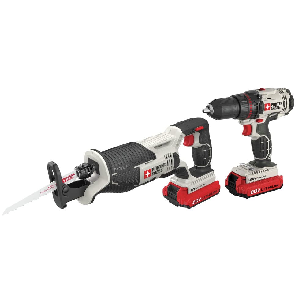 20V MAX Cordless Drill Combo Kit with Reciprocating Saw W6323