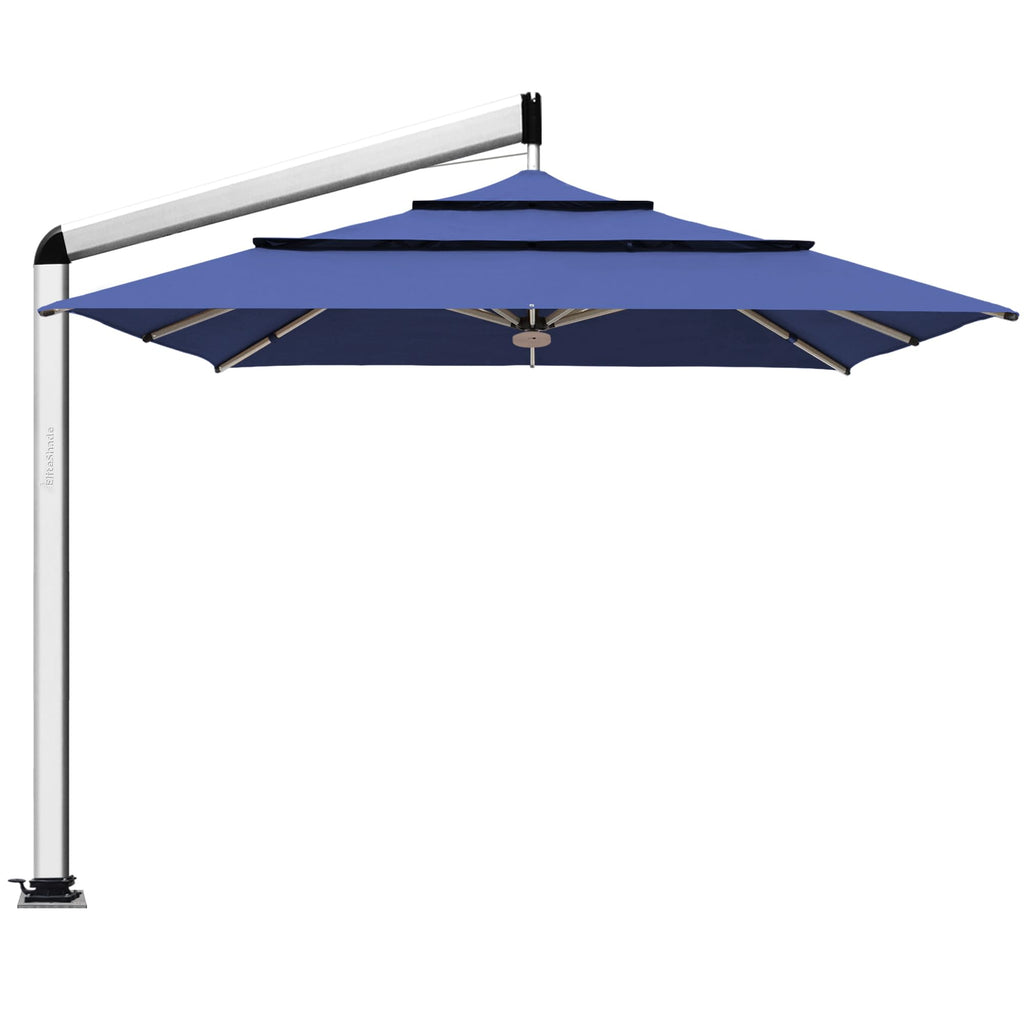 10x10FT Aluminum Cantilever Patio Umbrella with Light S424550