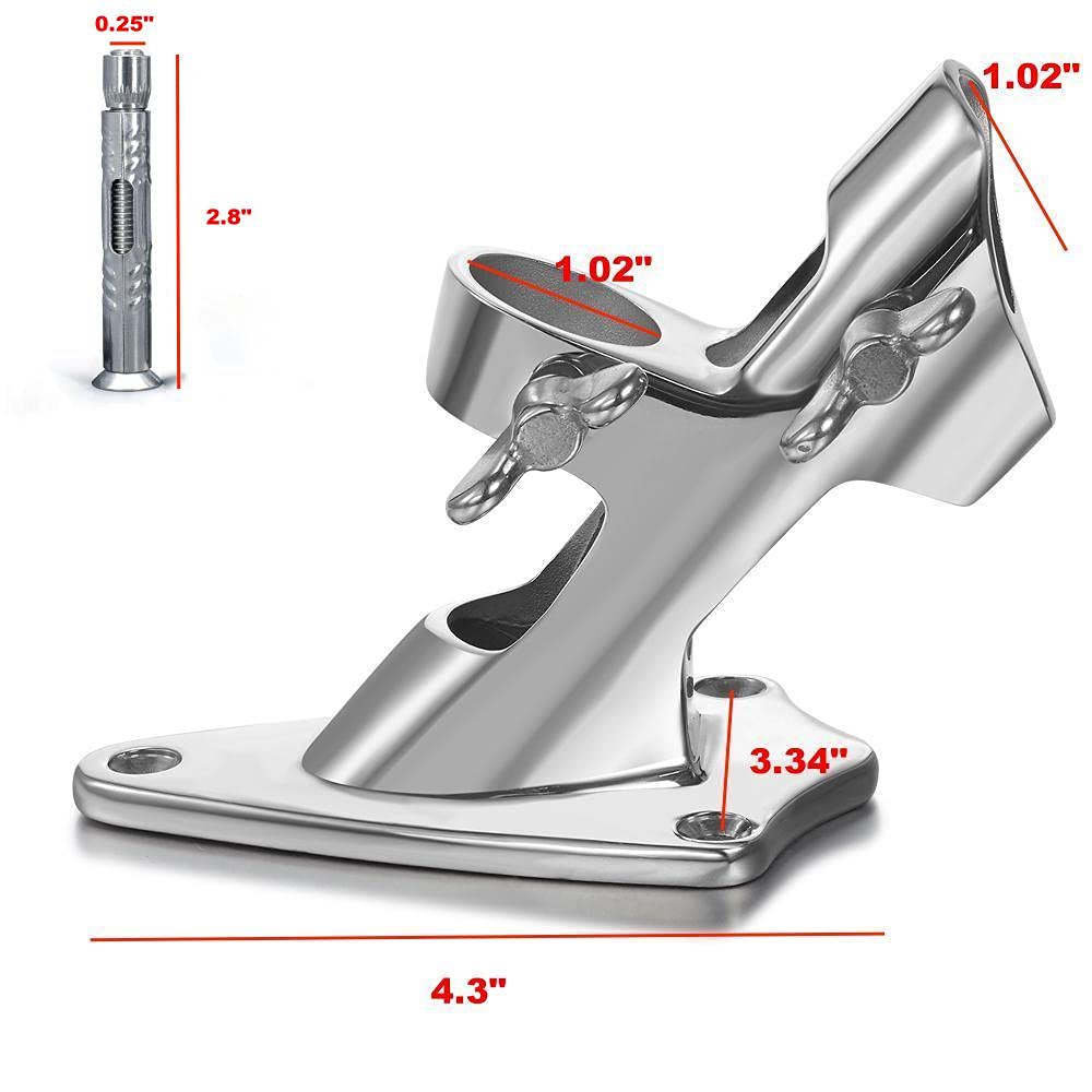 1 Inch Stainless Steel Flag Pole Holder J3271