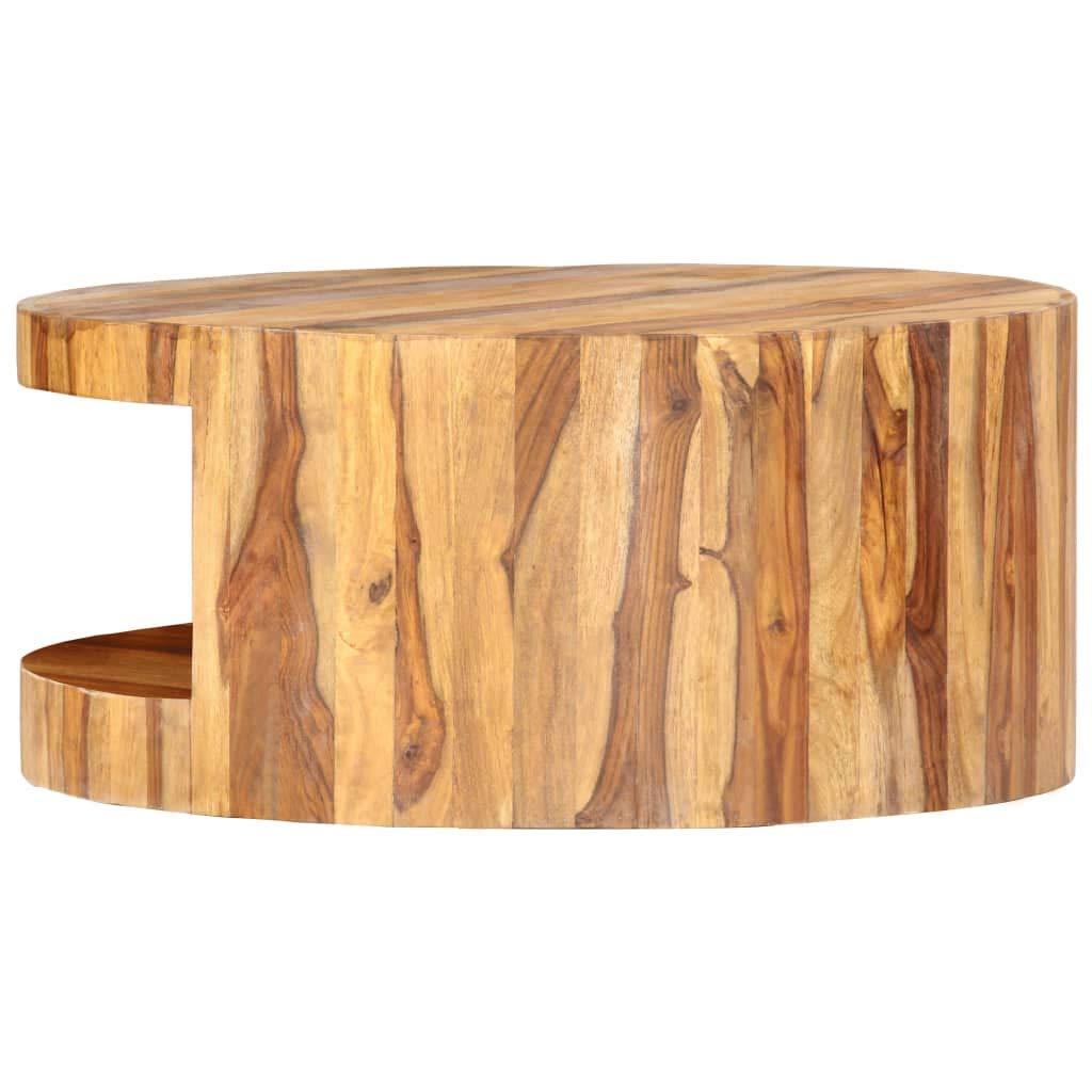 Round Coffee Table Solid Sheesham Wood Z653