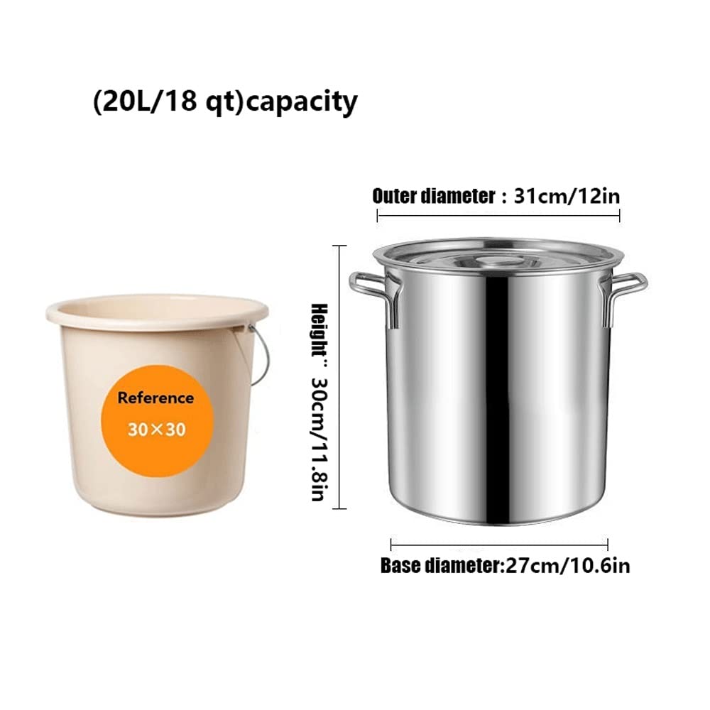 Stainless Steel 40 Quart Stock Pot with Lid J7269