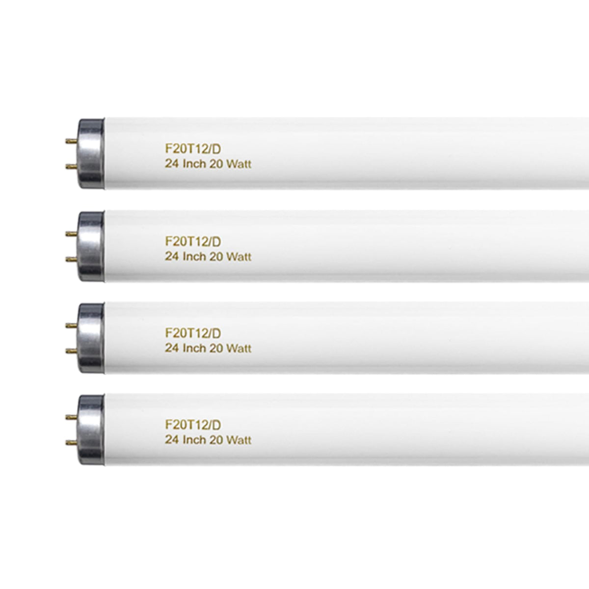 20 Watt T12 Fluorescent Tube Light Bulb Daylight 4 Count T98840