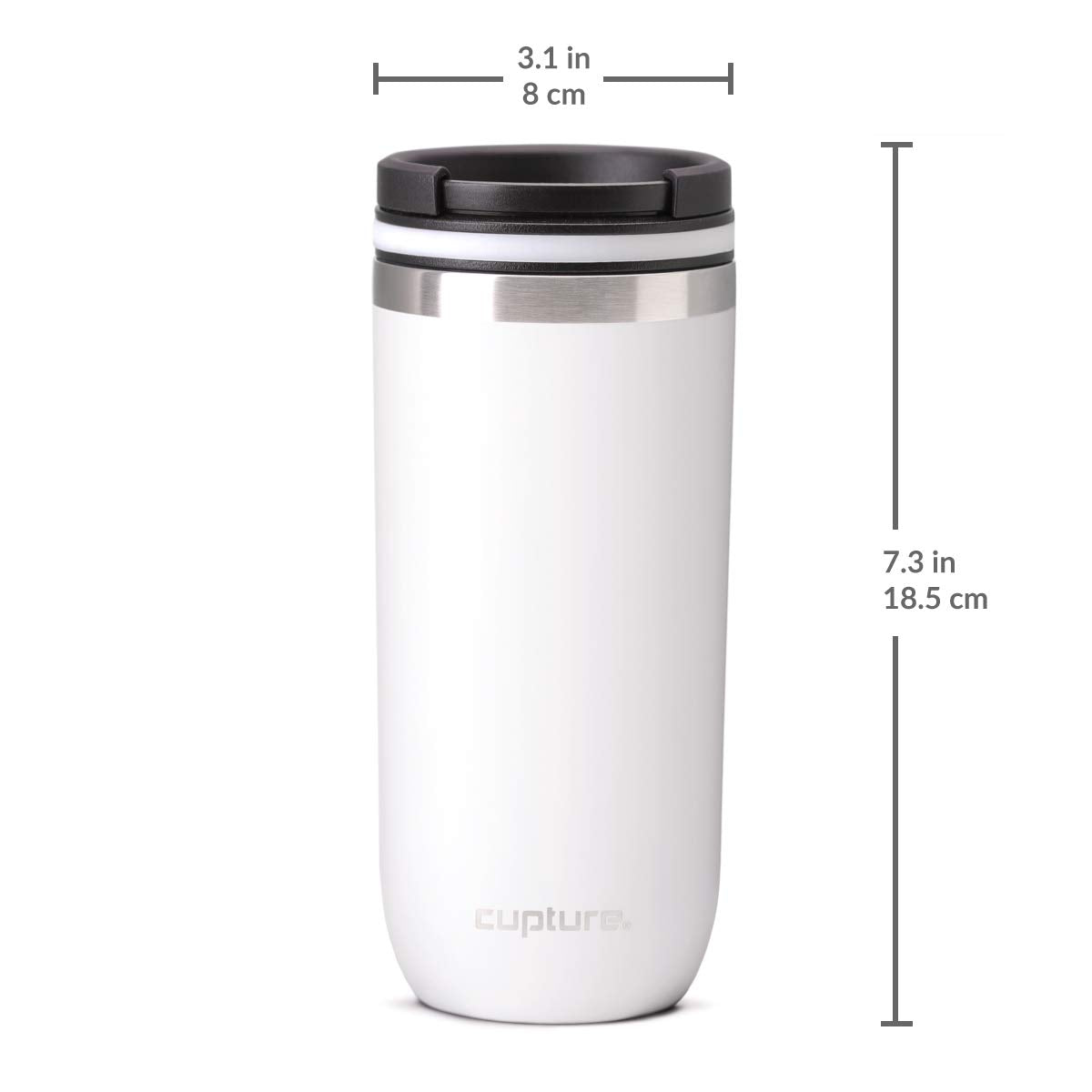 16 oz Stainless Steel Travel Mug W750