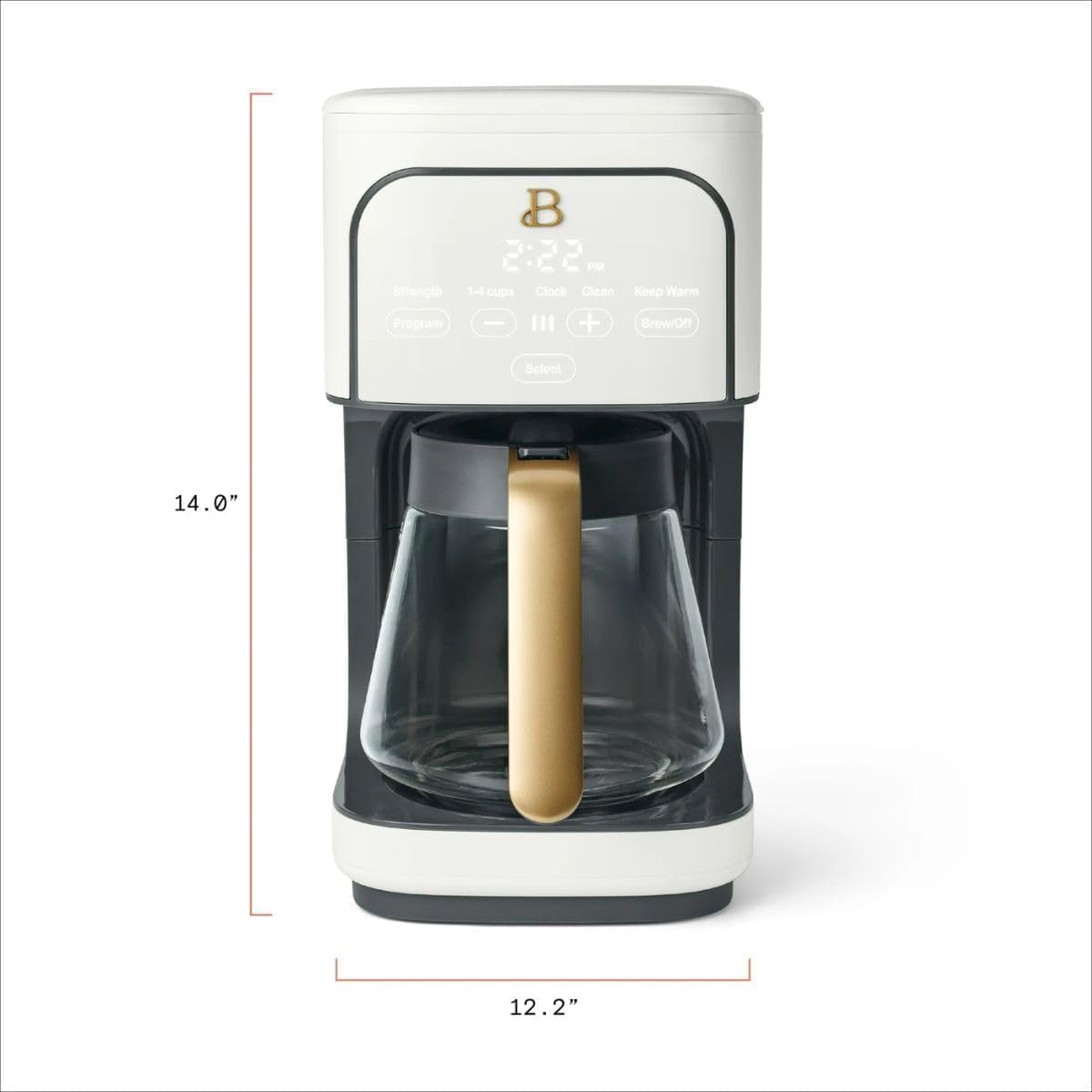 12-Cup Programmable Coffee Maker with Glass Carafe W3654