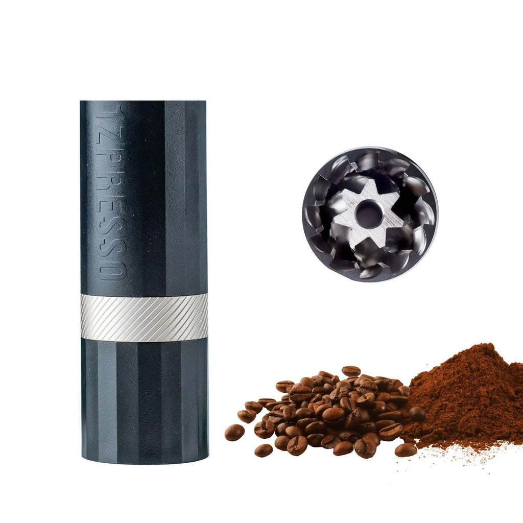 Black Manual Coffee Grinder, Stainless Steel Conical Burr Q487
