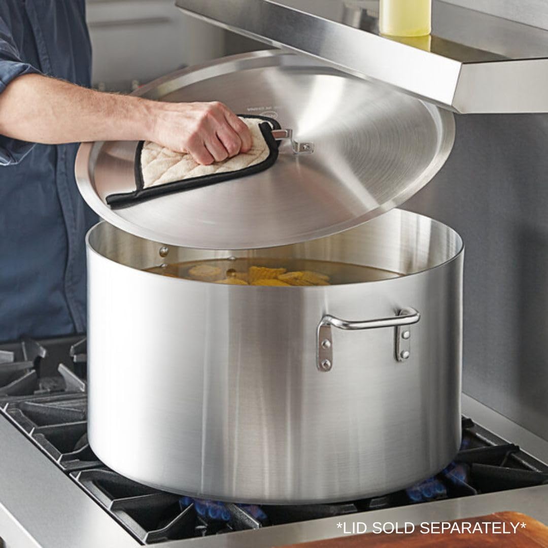 60 qt Heavy Weight Aluminum Sauce Pot with Riveted Handles V607732