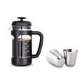 12 oz French Press with 5 oz Stainless Steel Espresso Cups Y903760