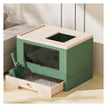 Foldable Cat Litter Box with Lid & Scoop M865