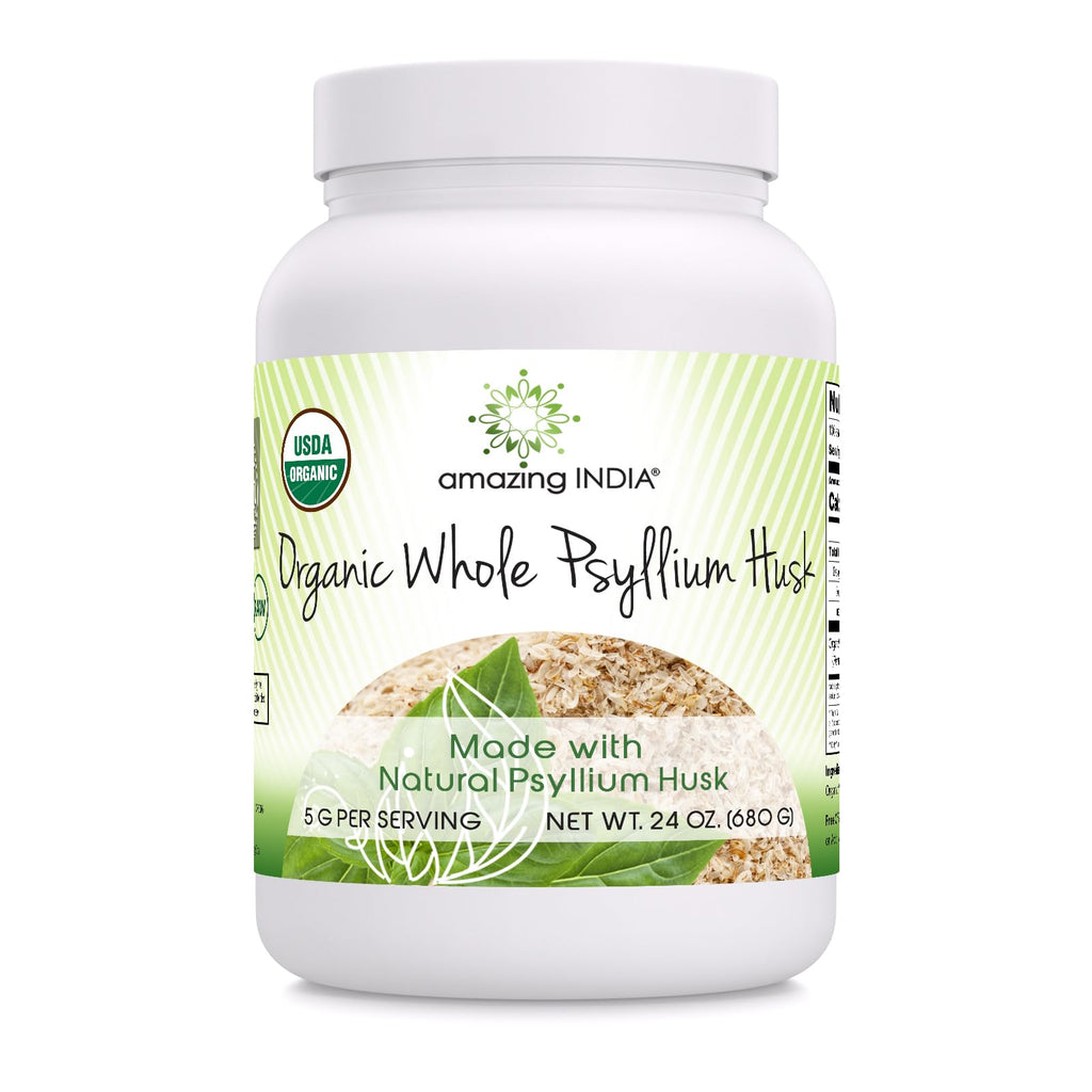 Organic Whole Psyllium Husk Powder 24 Oz G4119
