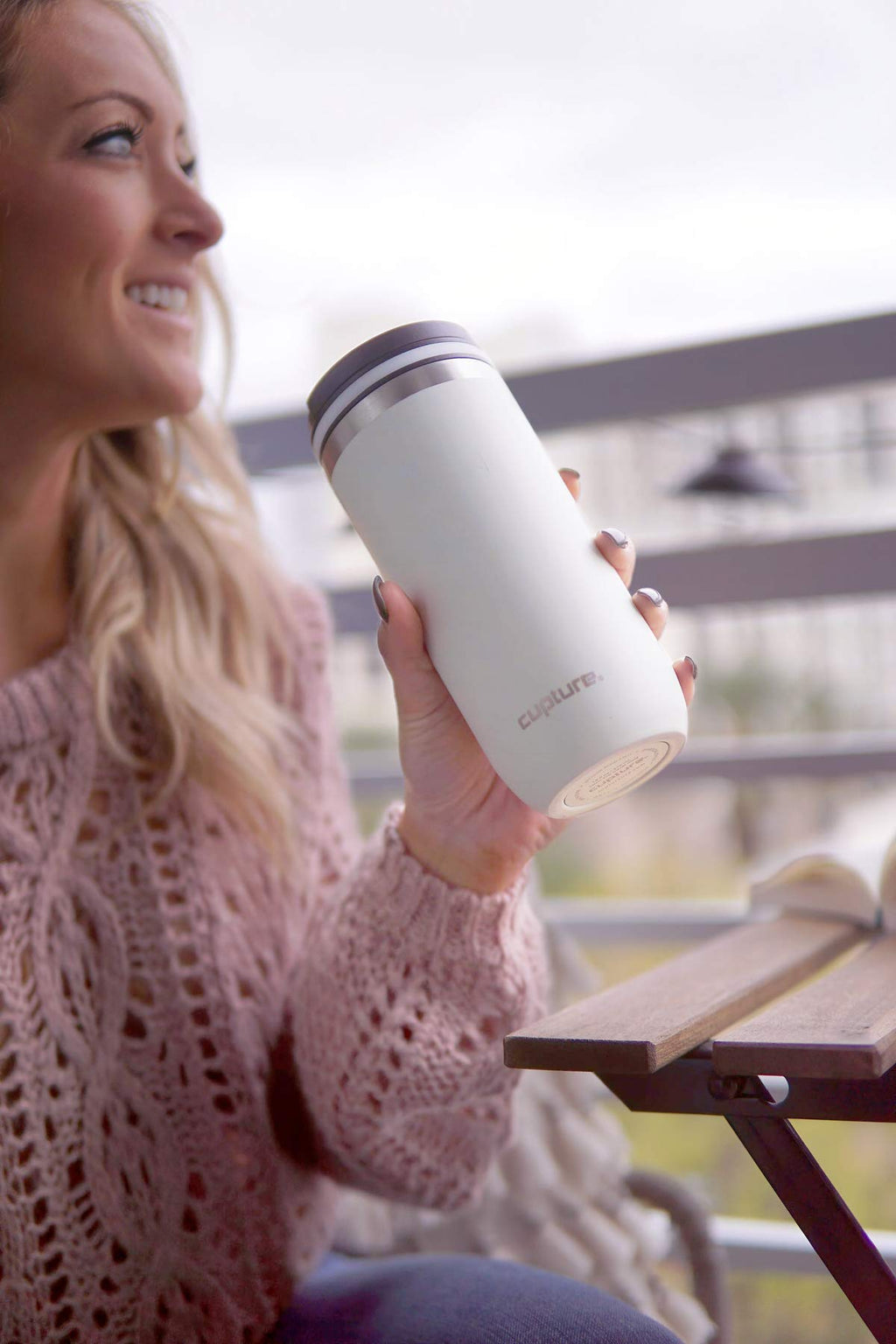 16 oz Stainless Steel Travel Mug W750