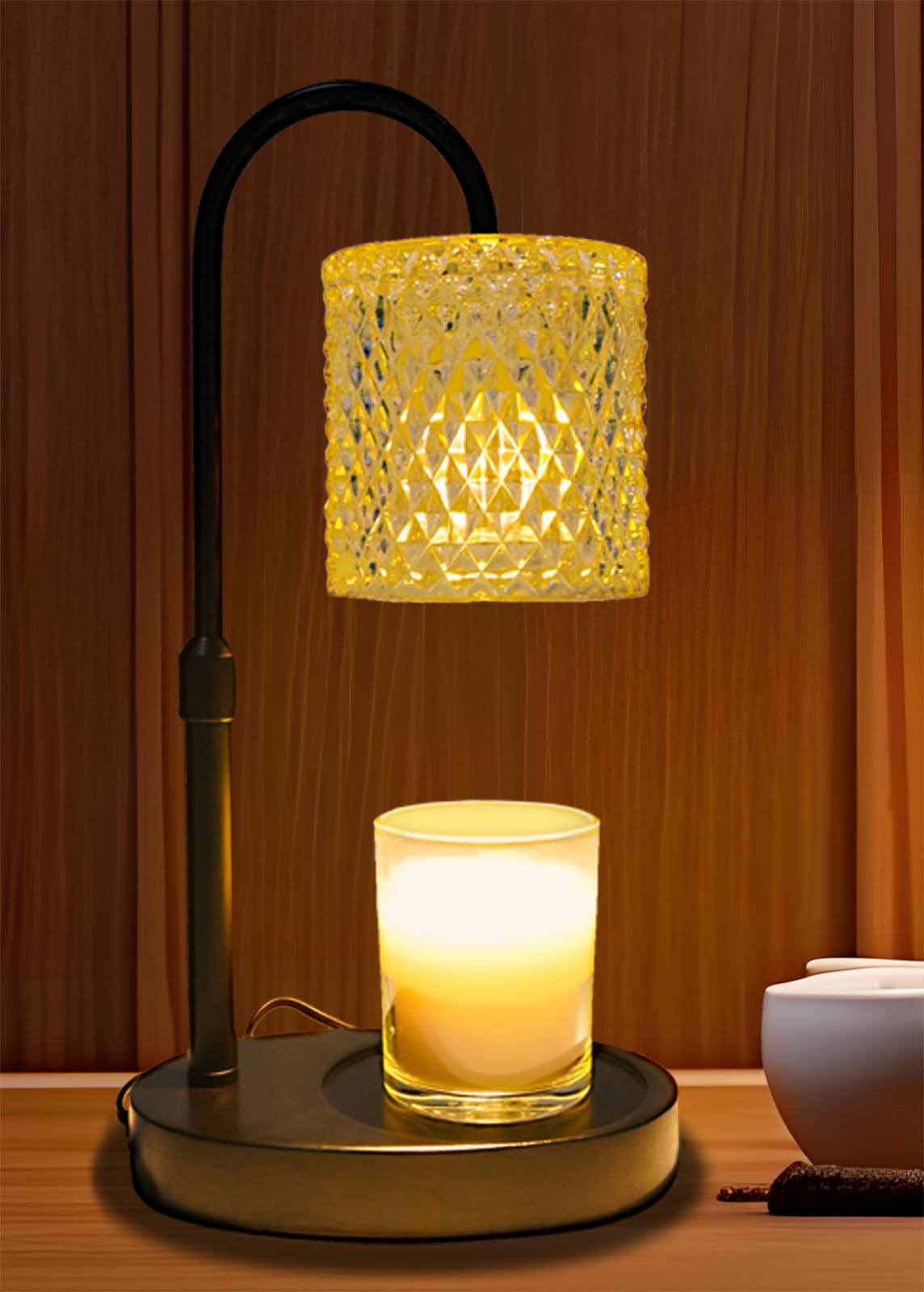 Candle Warmer Lamp with Timer Dimmable Height Adjustable N4569