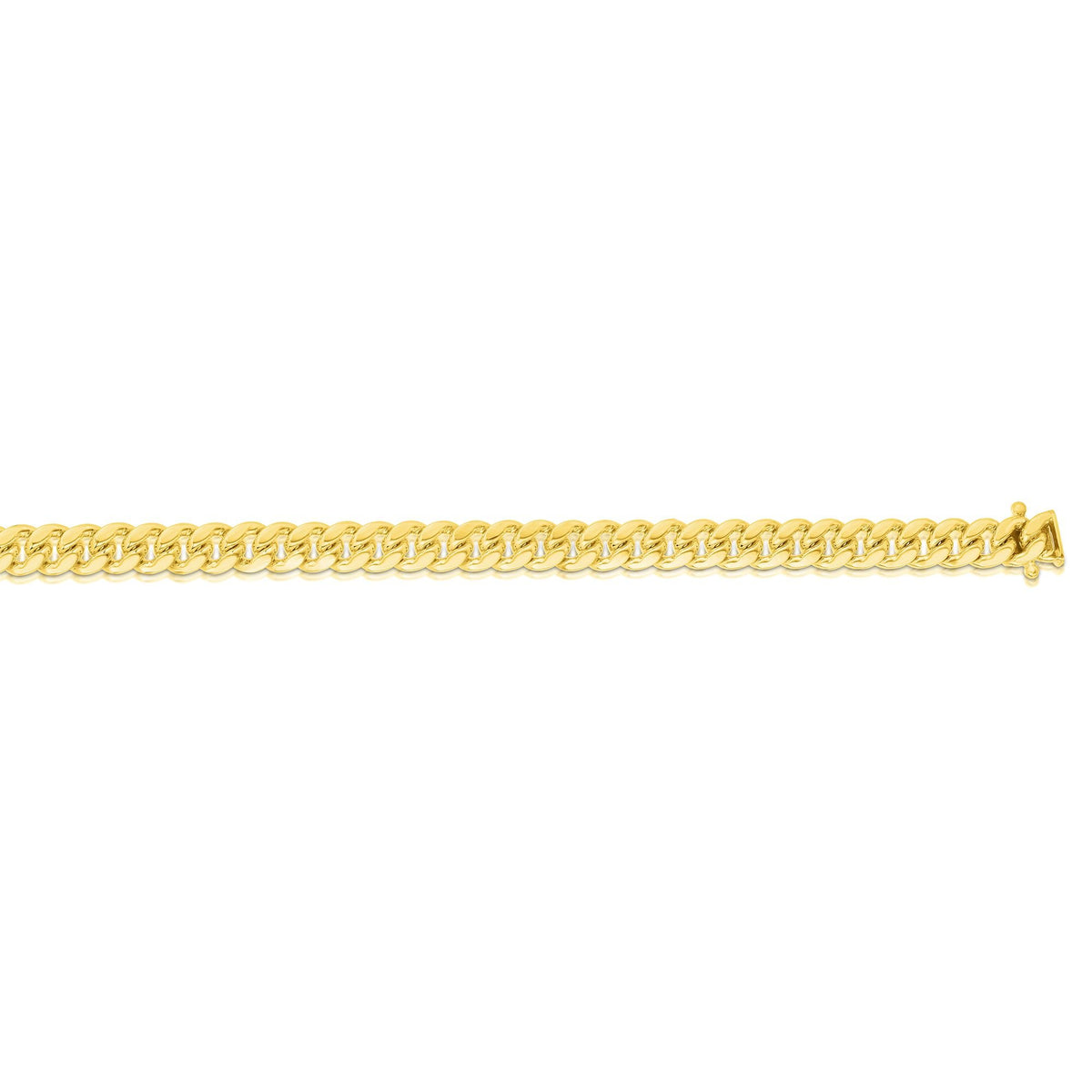 10k Yellow Gold 7mm Miami Cuban Link Chain Necklace B13790