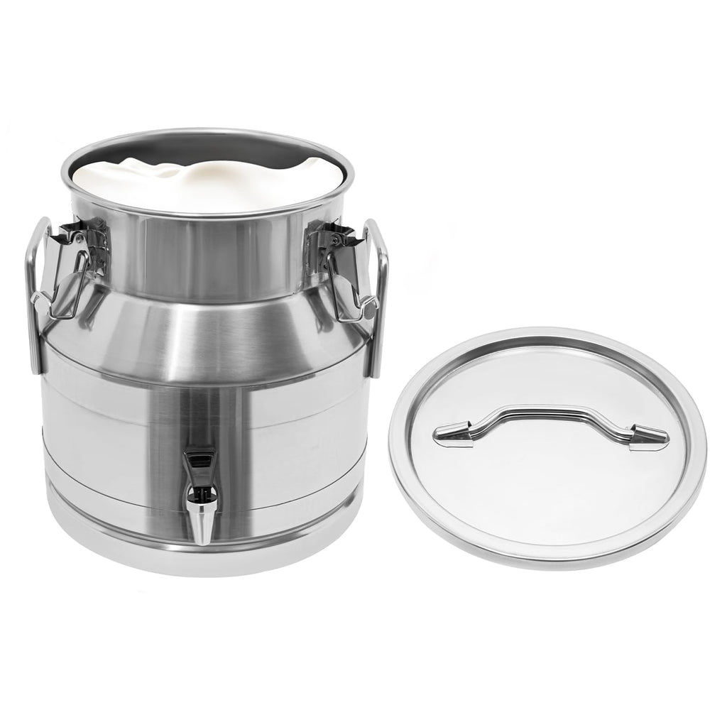 20L Stainless Steel Milk Bucket with Spigot R742411