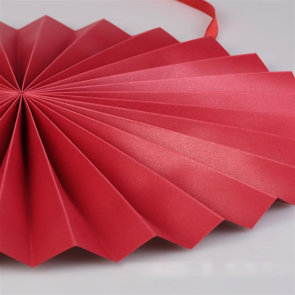 Handmade Hanging Folding Paper Fan Green 32'' H866691