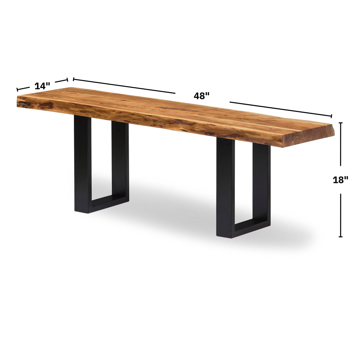 Solid Wood Entryway Bench N46219