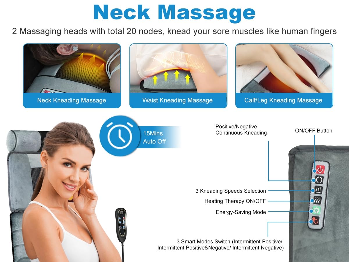 Full Body Massage Mat with Heat X7840