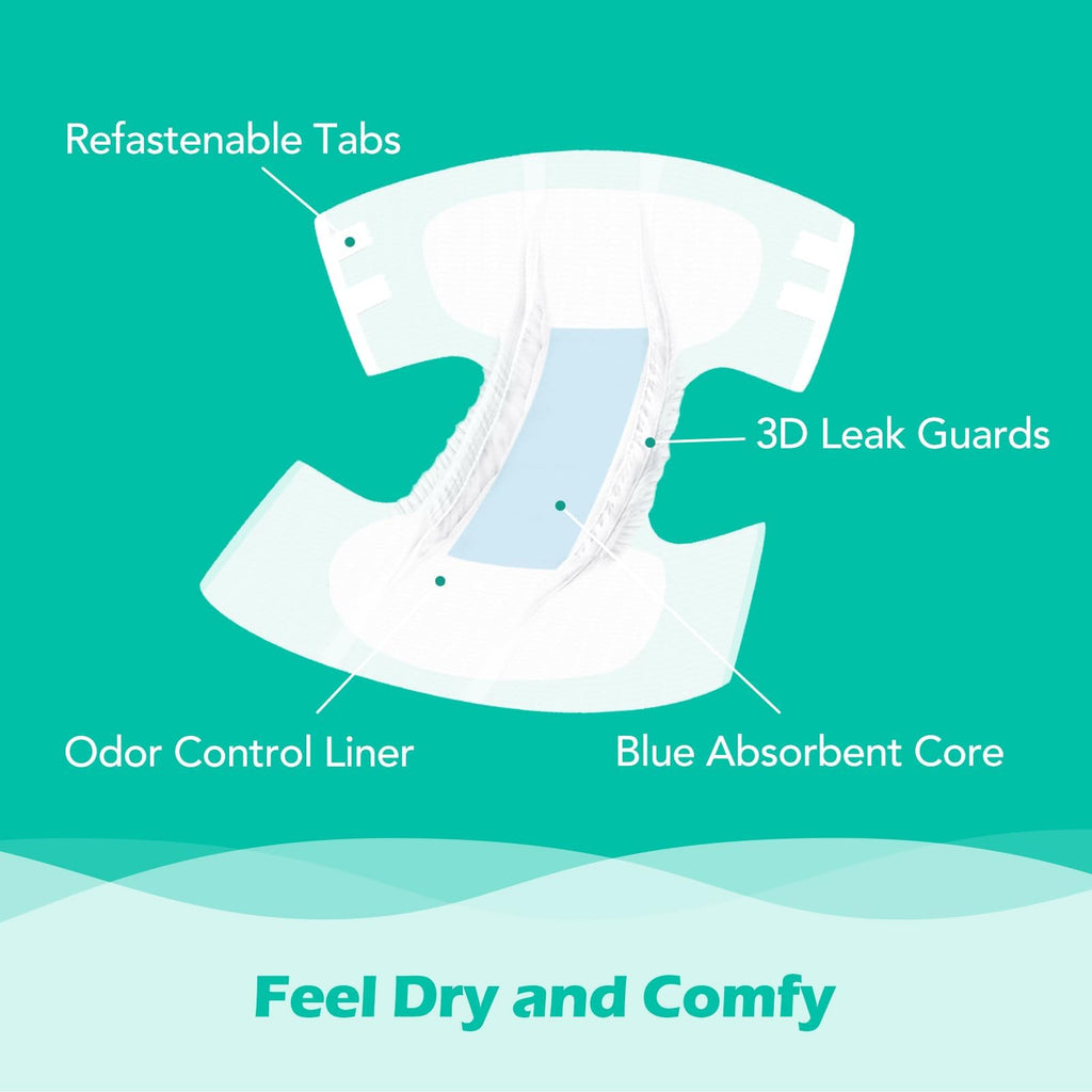 Adult Diapers L 15 Count & Overnight Adult Diapers L 12 Count K76834