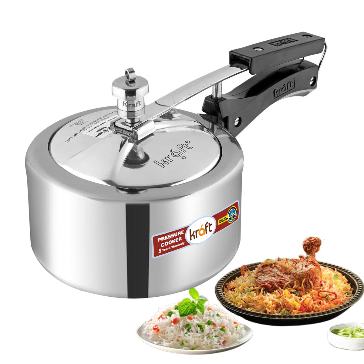 2-Liter Aluminum Pressure Cooker C451647
