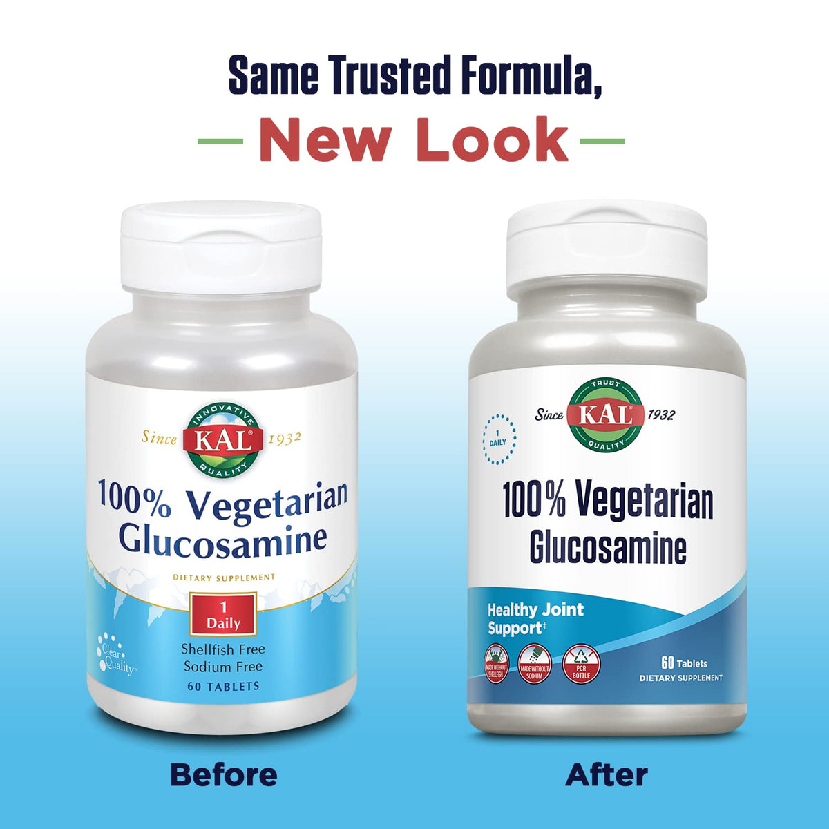 Vegetarian Glucosamine 1000 mg Joint Health Supplement 60 Tablets K7632