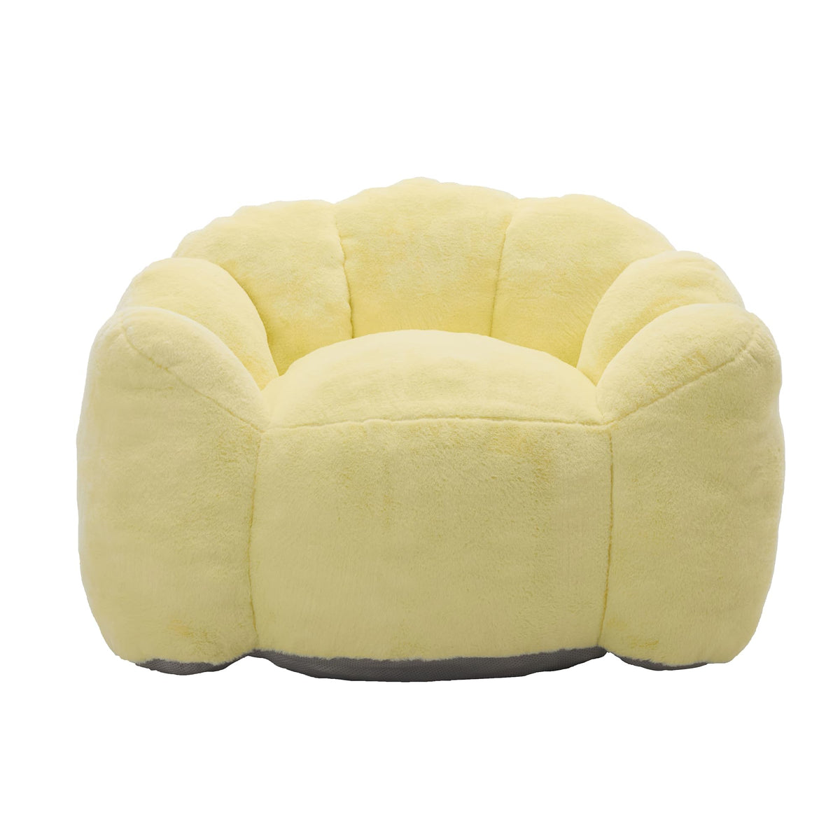 Floral Shaped Faux Fur Bean Bag Chair V5796