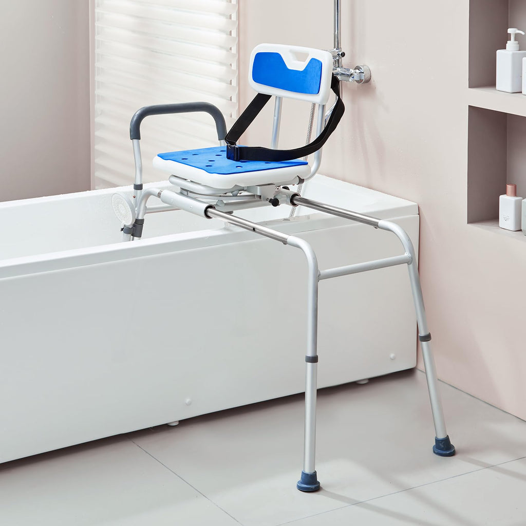 Sliding Tub Transfer Bench with 360 Degree Swivel Seat V13849