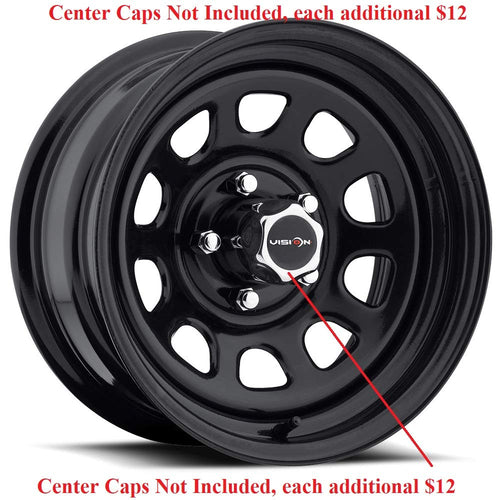 16x8 5x4.5" Gloss Black Wheel Rim D3310
