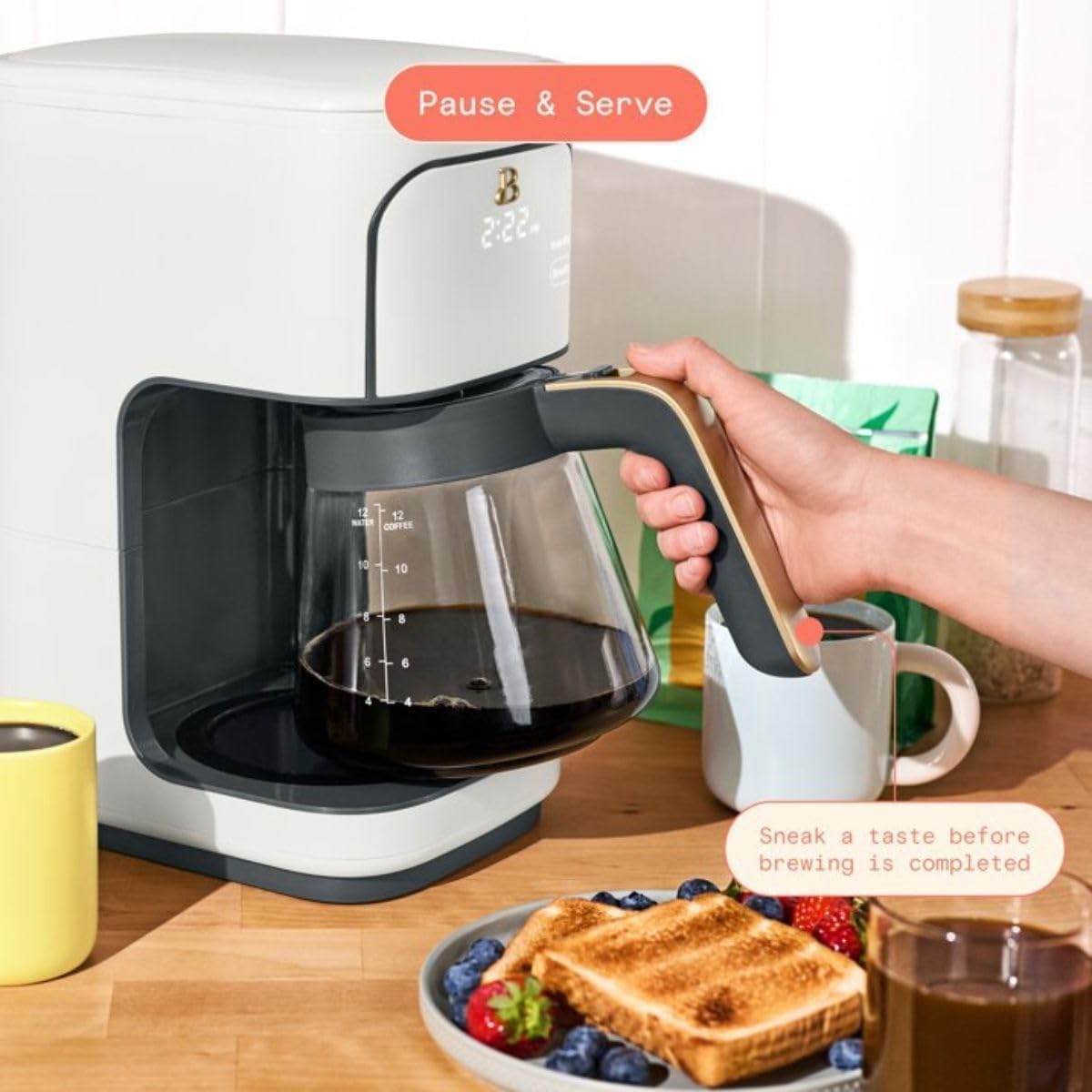 12-Cup Programmable Coffee Maker with Glass Carafe W3654