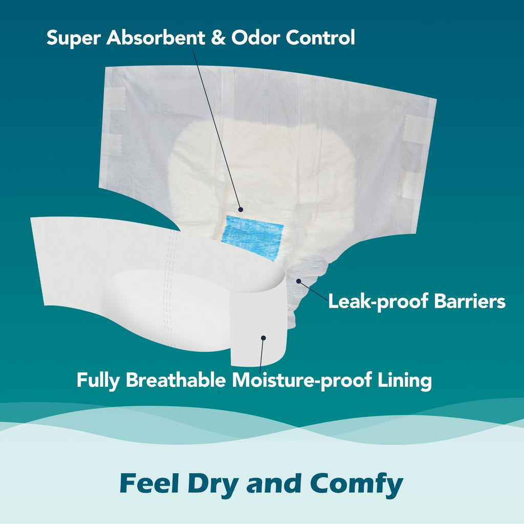 Adult Diapers L 15 Count & Overnight Adult Diapers L 12 Count K76834