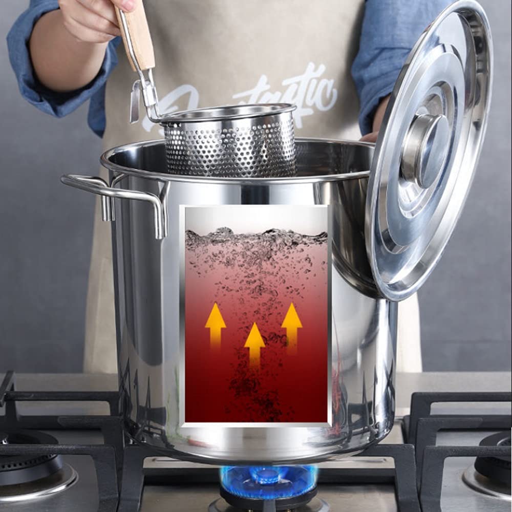 Stainless Steel 40 Quart Stock Pot with Lid J7269