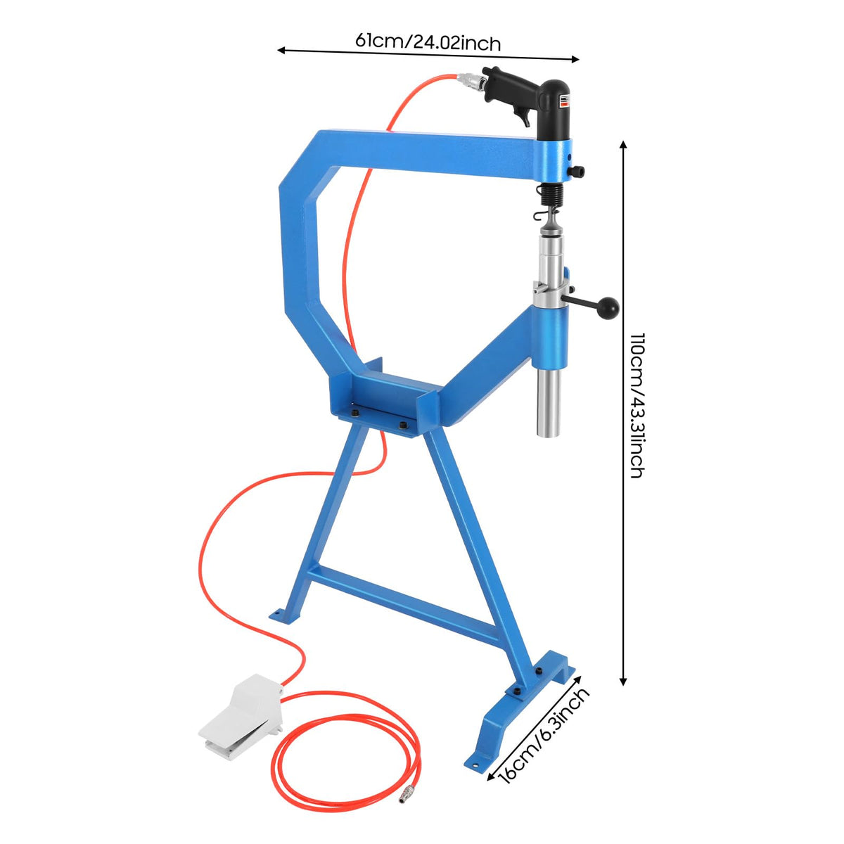 Pneumatic Planishing Hammer with 1", 2", 3" Anvil Dies A359422