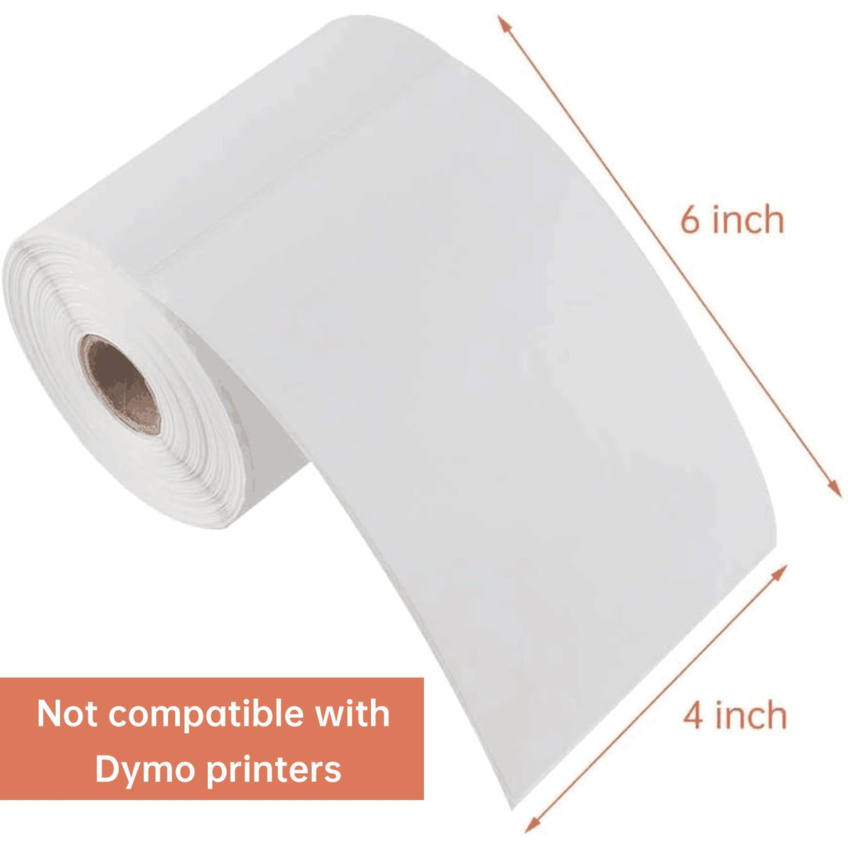 4" x 6" Direct Blank Thermal Shipping Labels 4000 Count 16 Rolls X927442