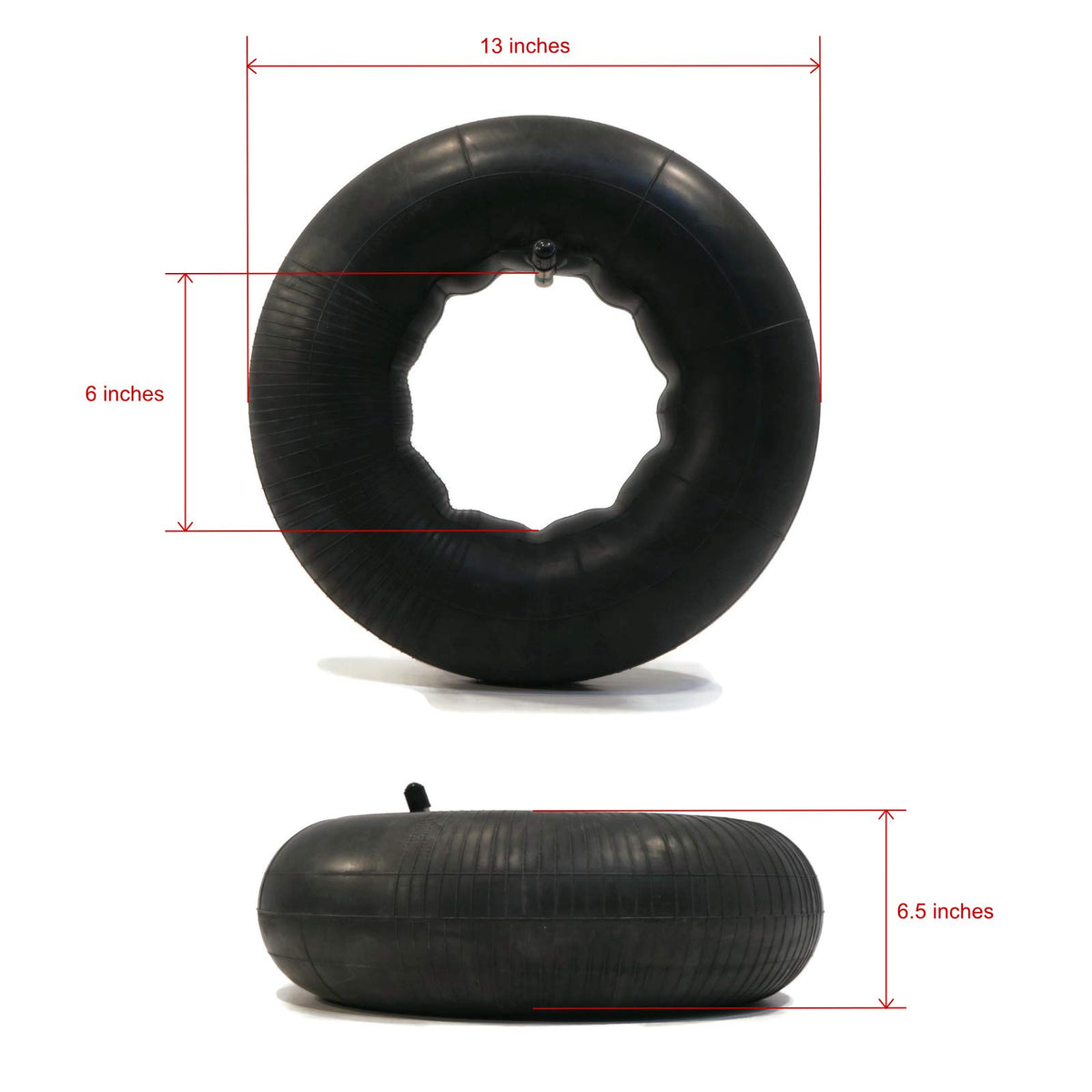 13x6.50-6 Inner Tubes with TR13 Straight Stem 4-Pack V7538
