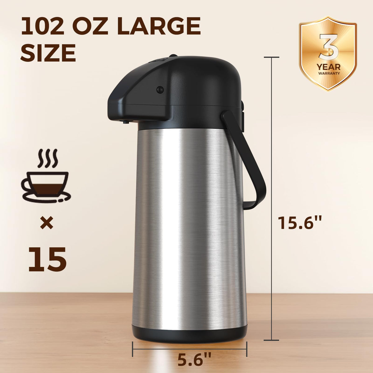 3L Pump Coffee Dispenser T710577