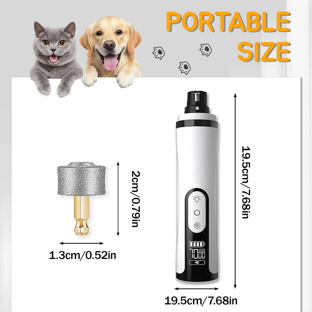 Silent Rechargeable Electric Pet Nail Grinder K883500
