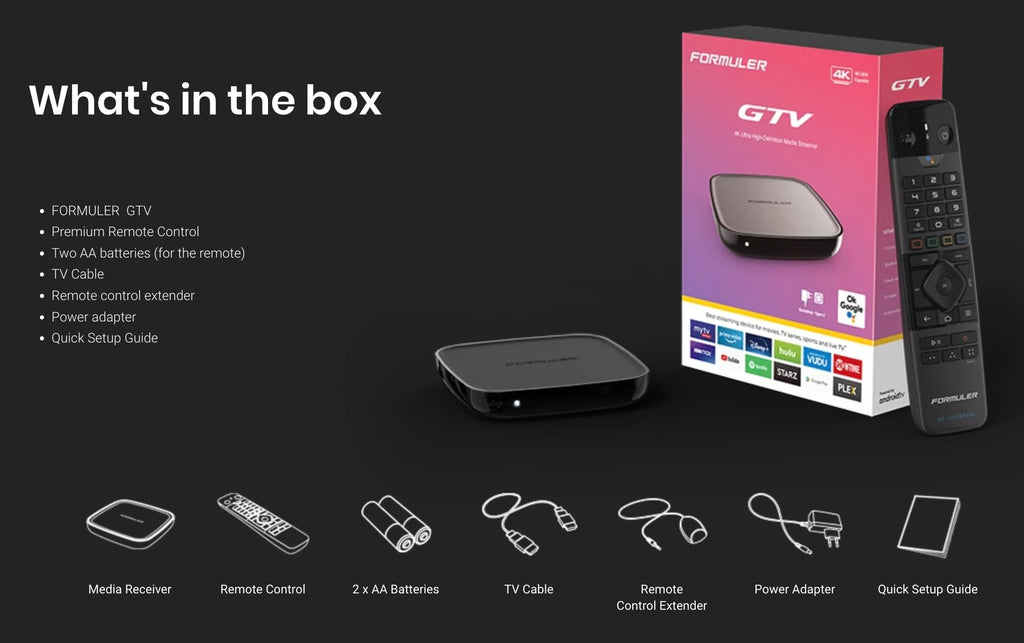 4K Media Streaming Box with Voice Remote N53343