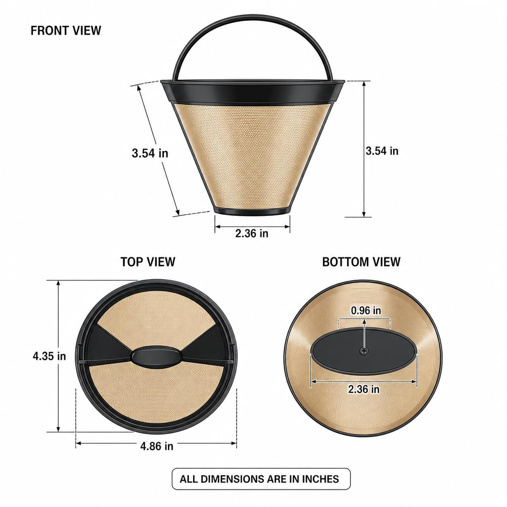 Reusable #4 Conical Coffee Filter B96415