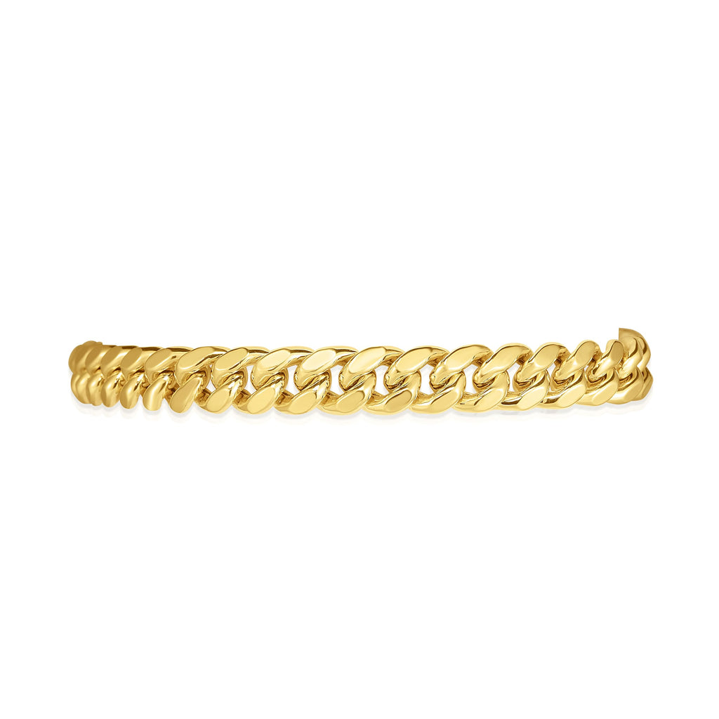10k Yellow Gold 7mm Miami Cuban Link Chain Necklace B13790