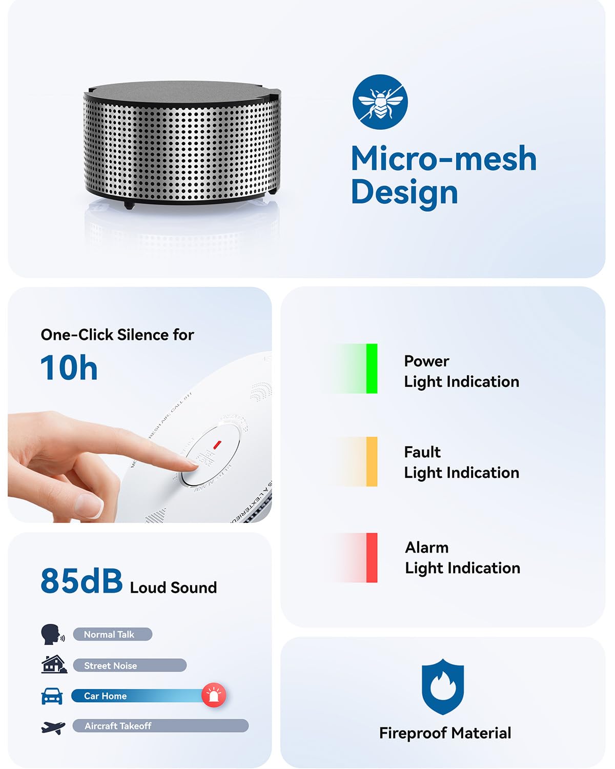 Smoke and Carbon Monoxide Detector Combo 10 Year Battery I362745