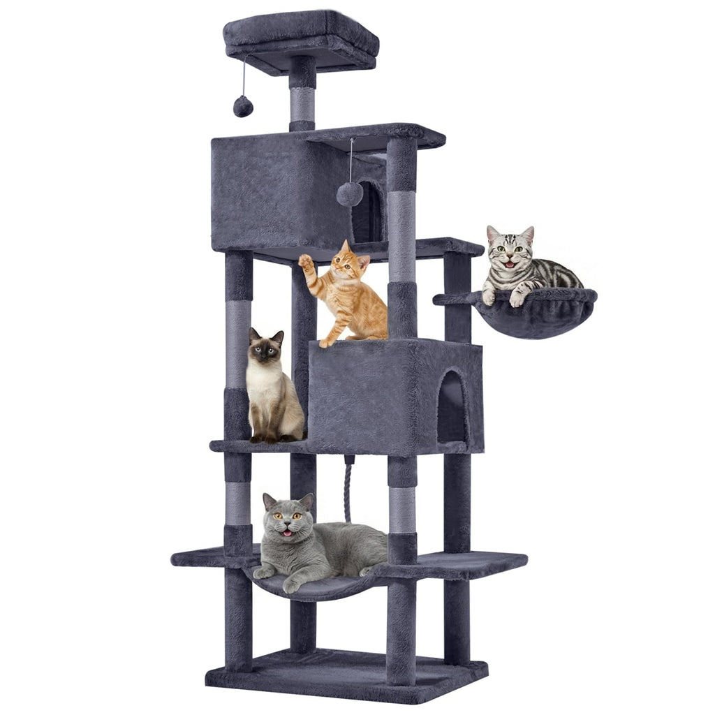 66 Inch Cat Tree Tower with Scratching Posts T864