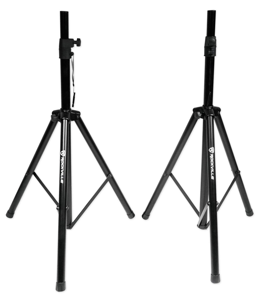 15" 2000W Powered DJ PA Speaker Pair with Stands E3364