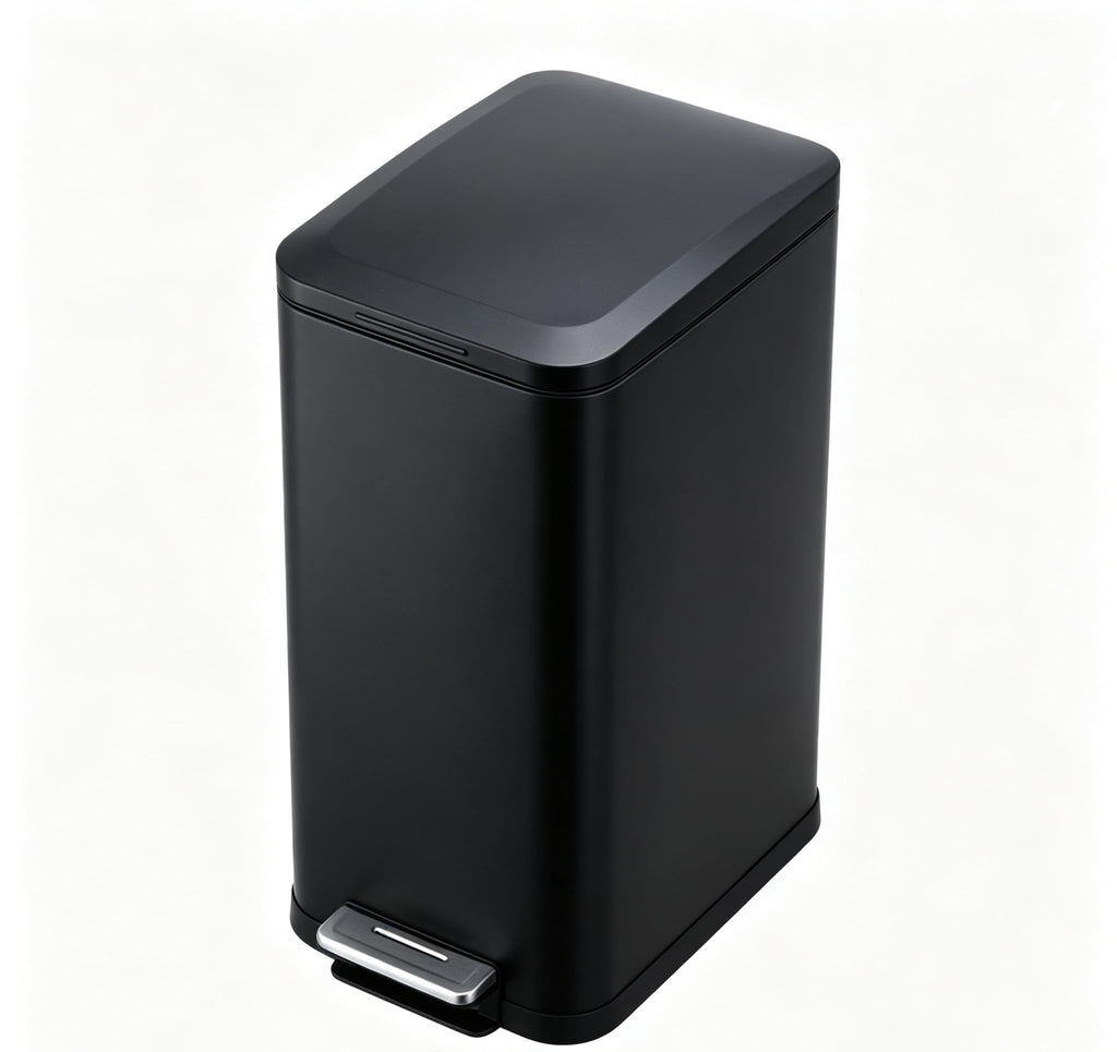50L Slim Stainless Steel Trash Can with Lid X121