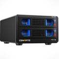Aluminum 2 Bay Hard Drive Enclosure with Cooling Fan V56381