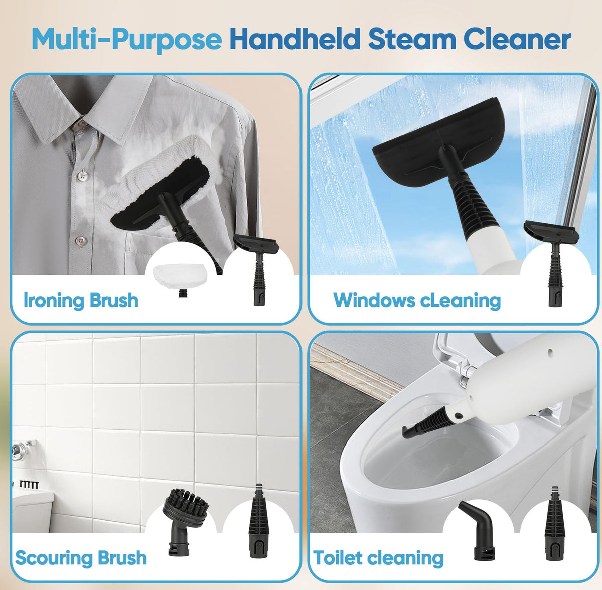 Multi-Functional Steam Mop with 2 Steam Level K75450