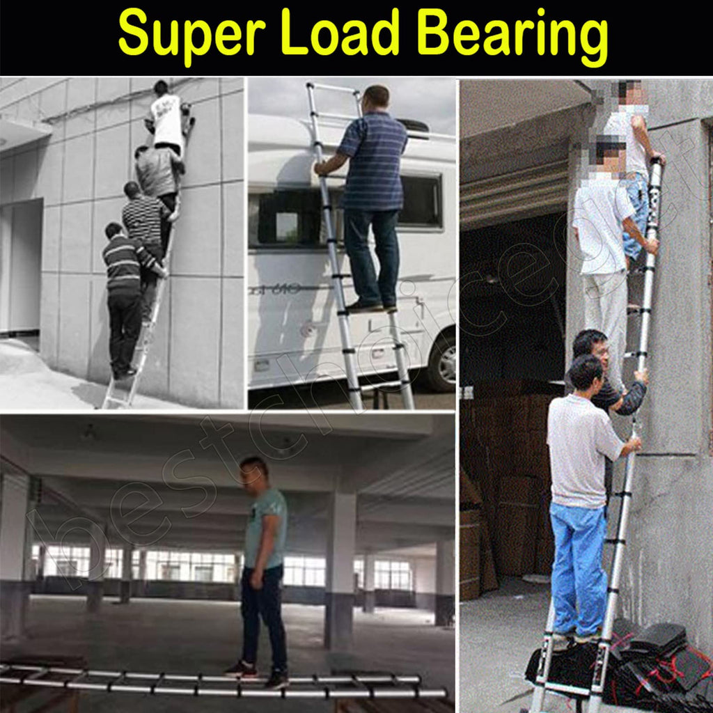 Aluminum Telescopic Extension Ladder 8.5ft-20.3ft Non-Slip A573