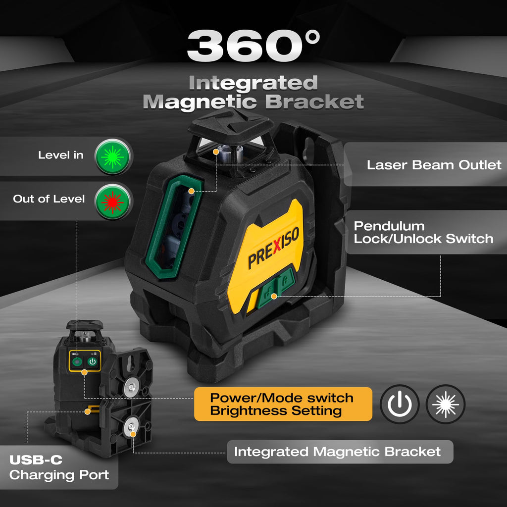 360 Laser Level with Tripod & 2 Plumb Dots R894