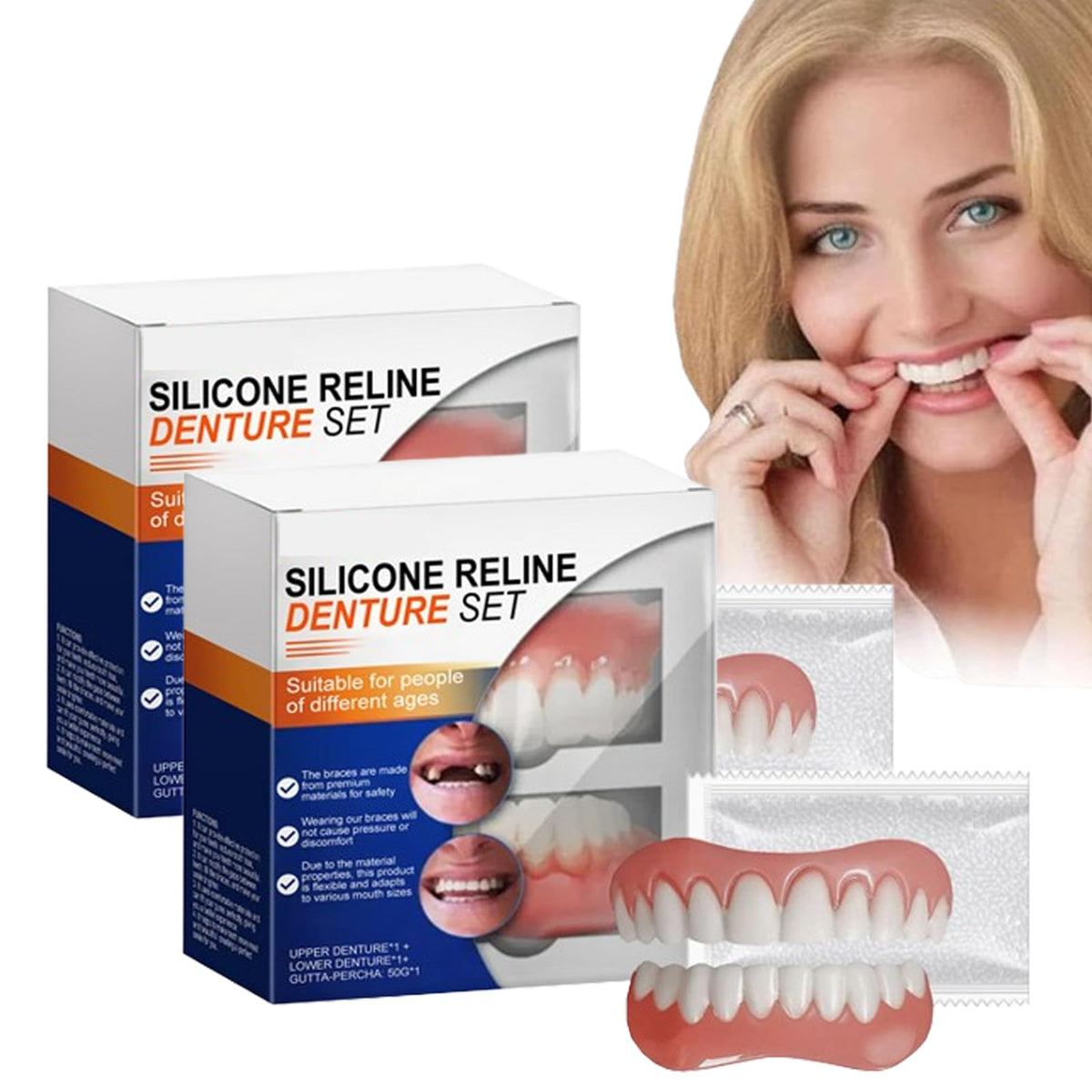 Silicone Denture Reline Kit (2pcs) X652