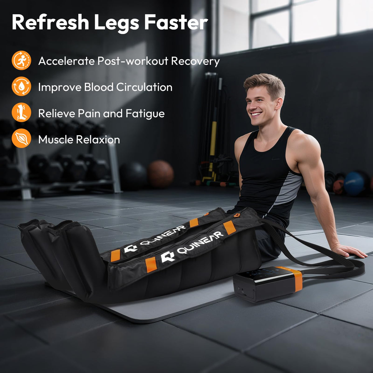Cordless Compression Boots Leg Massager J11513